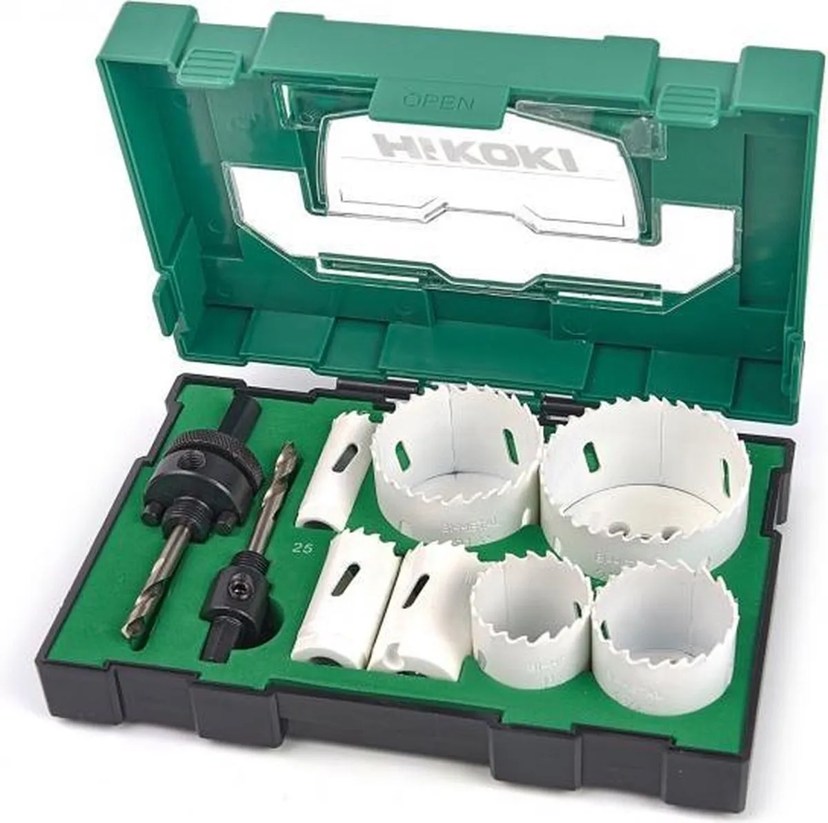 Hikoki Gatzagenset 11-delig - Hout/Metalen gaten