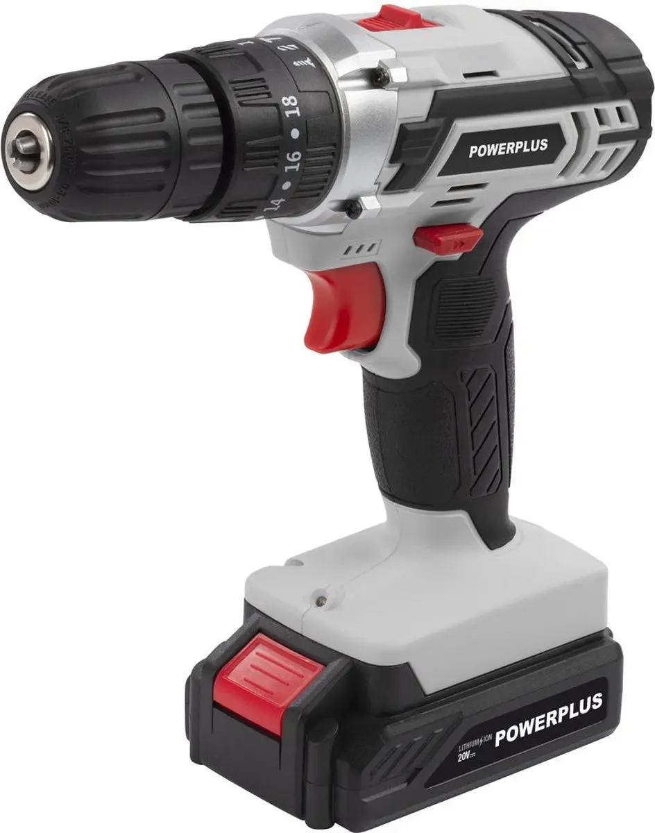 Powerplus POWC1080 Accu Klopboormachine 20V - 2.0Ah - afbeelding 6 van 6