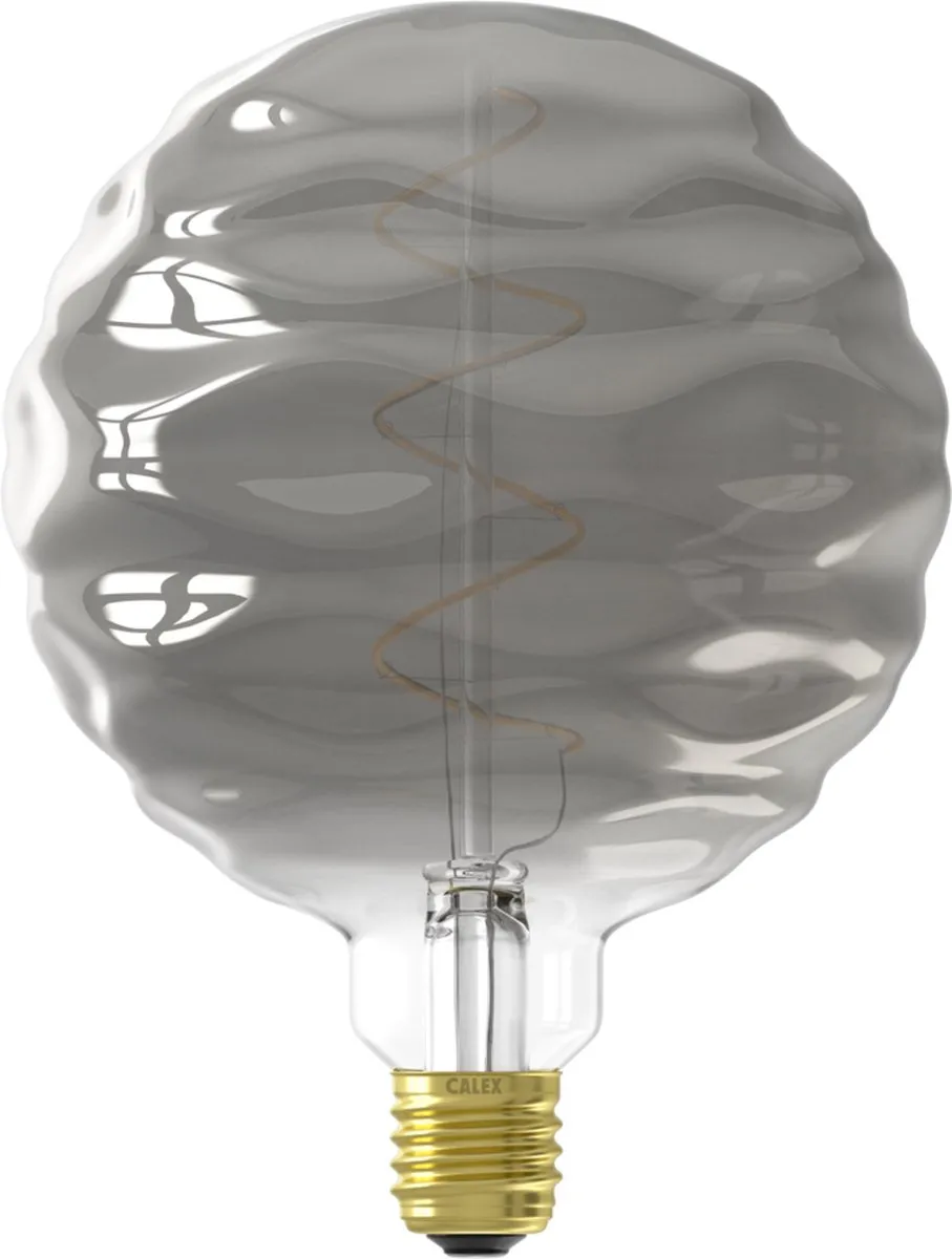 Calex Bilbao XXL Titanium E27 LED - 4W Rookglas - 1800K