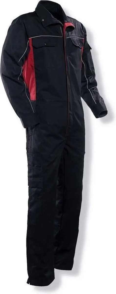 Jobman 4327 Service Overalls C60 - Zwart/Rood