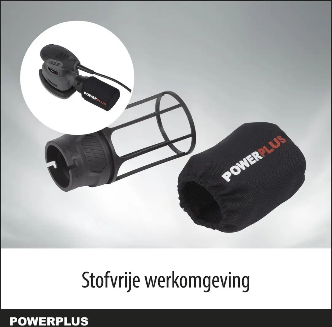 Powerplus POWE40020 Handpalmschuurmachine 140W - 5 Schuurbladen - afbeelding 6 van 6