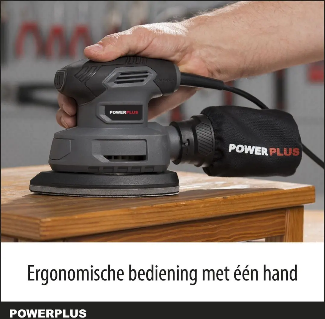 Powerplus POWE40020 Handpalmschuurmachine 140W - 5 Schuurbladen