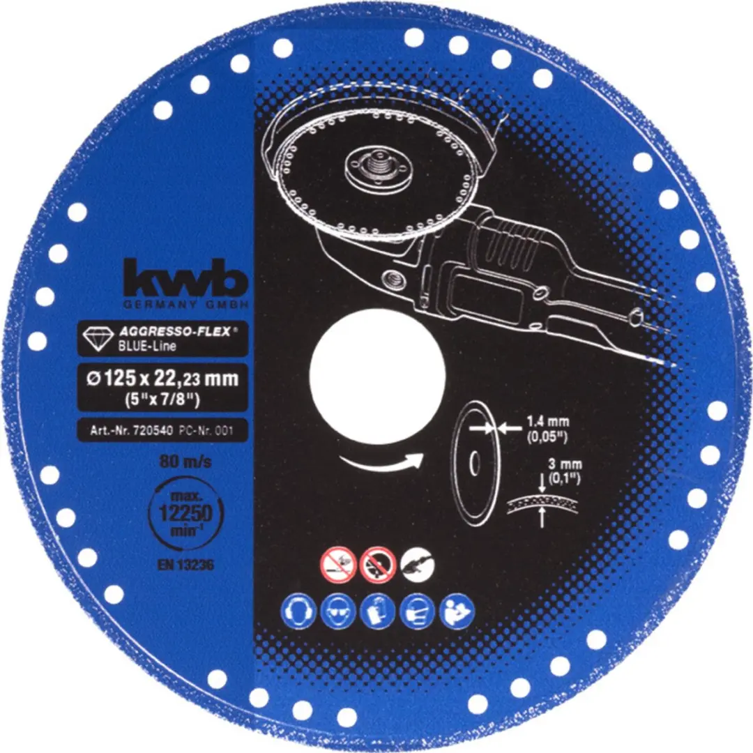 KWB Blue Line Diamant Doorslijpschijf Ø125mm Metaal