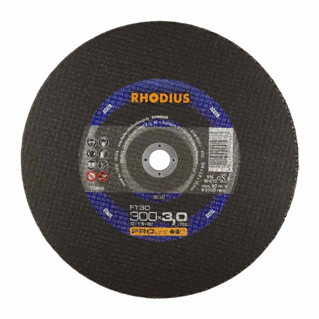 Rhodius Pro Doorslijpschijf Metaal 300x3x20mm FT30