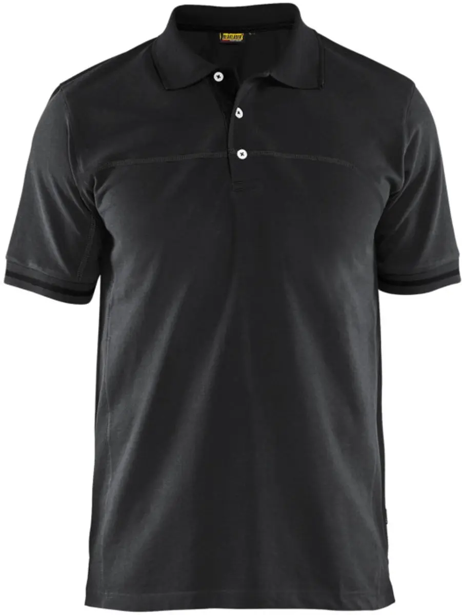 Blåkläder Poloshirt 3389-1050 - Zwart/Donkergrijs XL