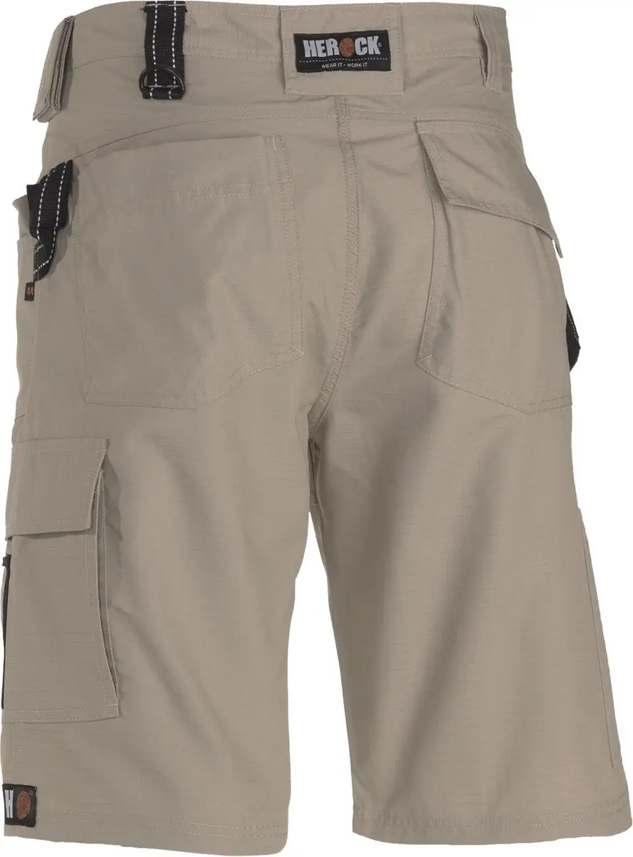 Herock Batua Korte Werkbroek 56 - Beige/Zwart - afbeelding 6 van 6