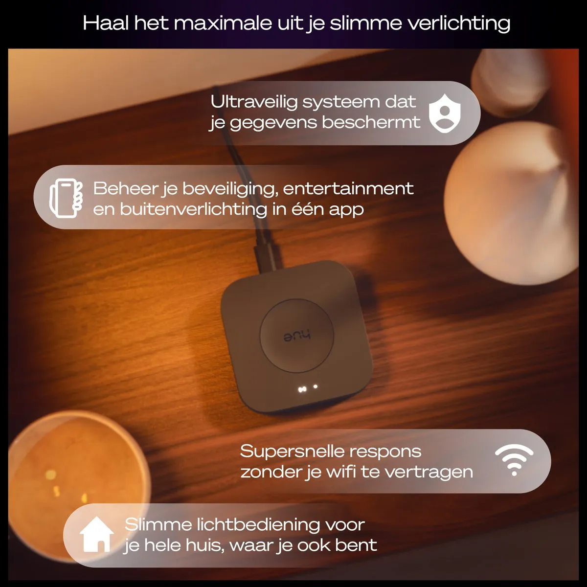 Philips Hue Bridge Pro - 150 Lichtpunten - Zwart