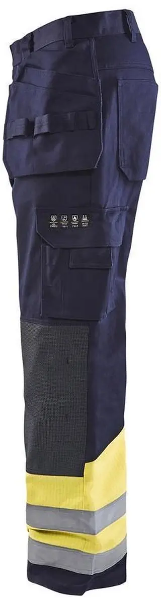 Blåkläder Multinorm Werkbroek 1479-1514 - D116 - Marine/High Vis Geel - afbeelding 6 van 6