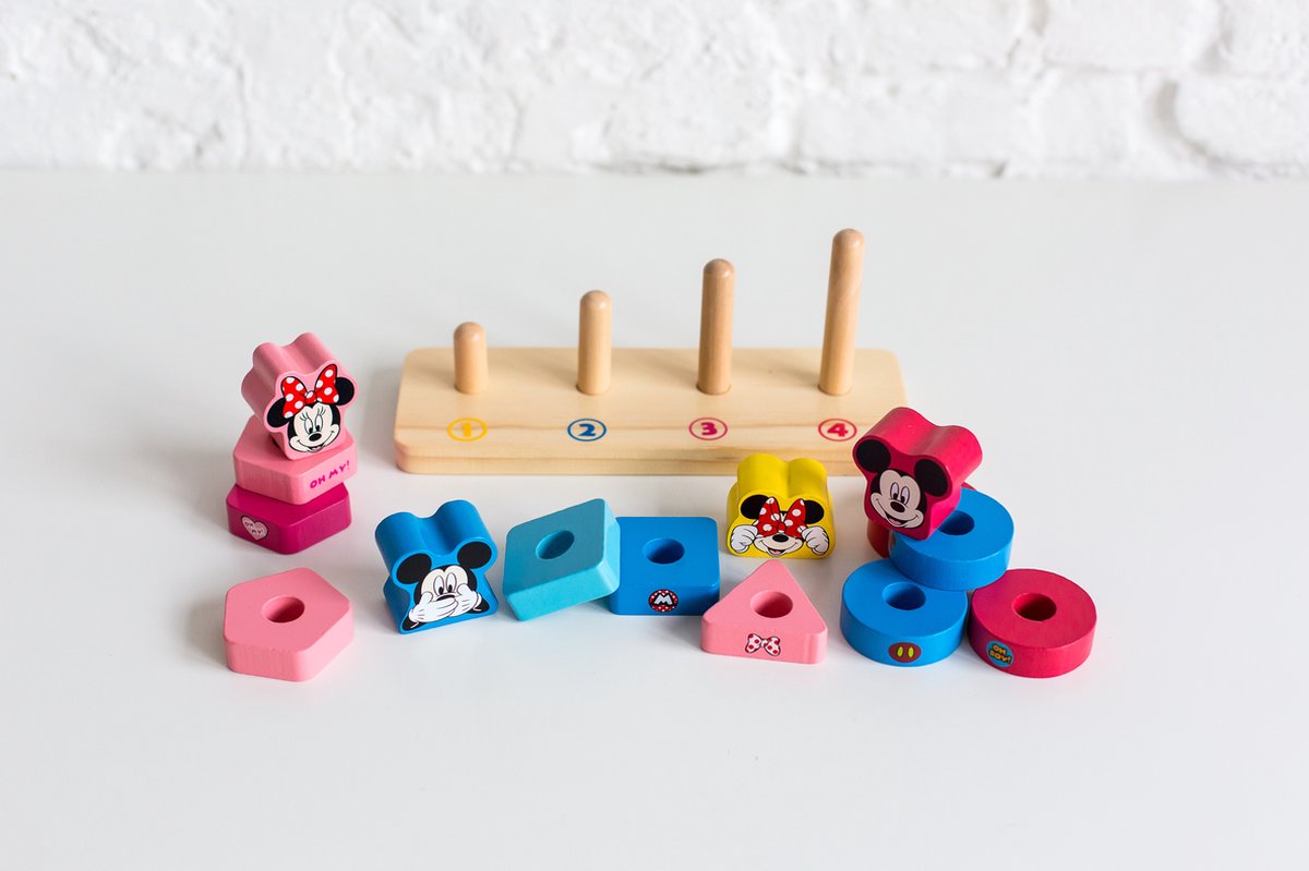 Disney Houten Tel- en Stapelspel TY010