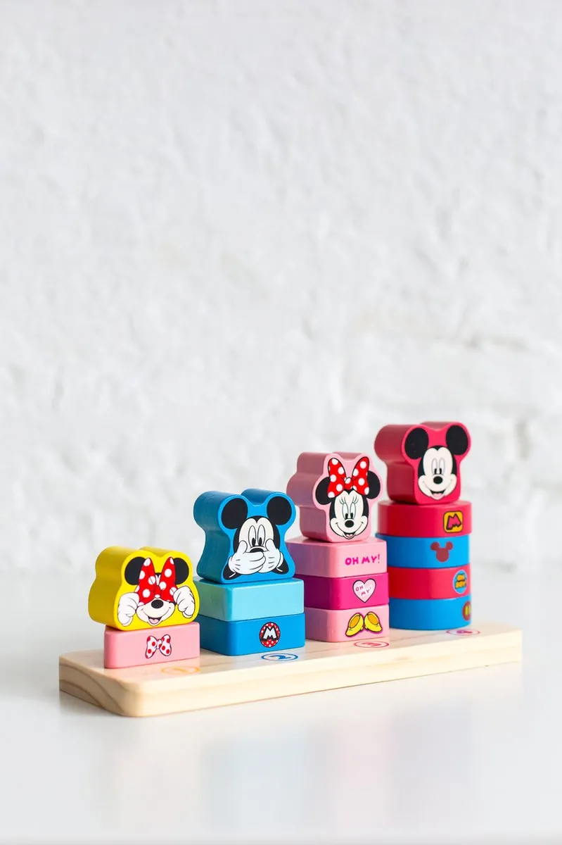 Disney Houten Tel- en Stapelspel TY022 - Multicolor