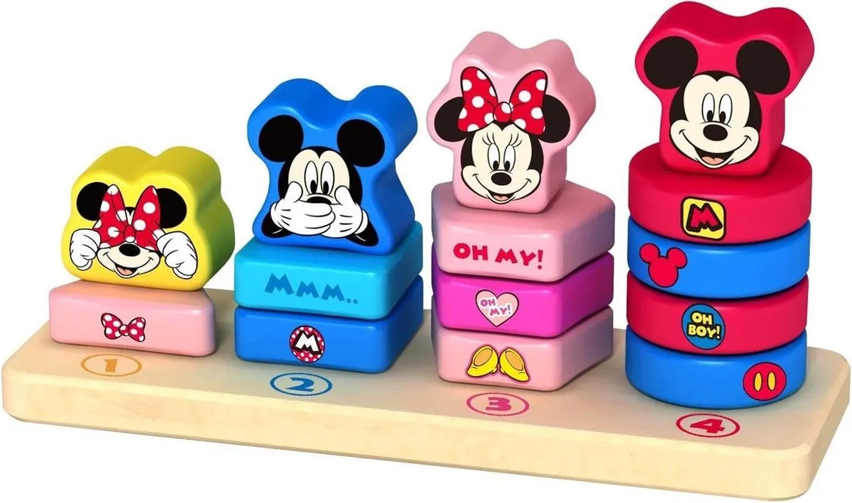 Disney Houten Tel- en Stapelspel TY022