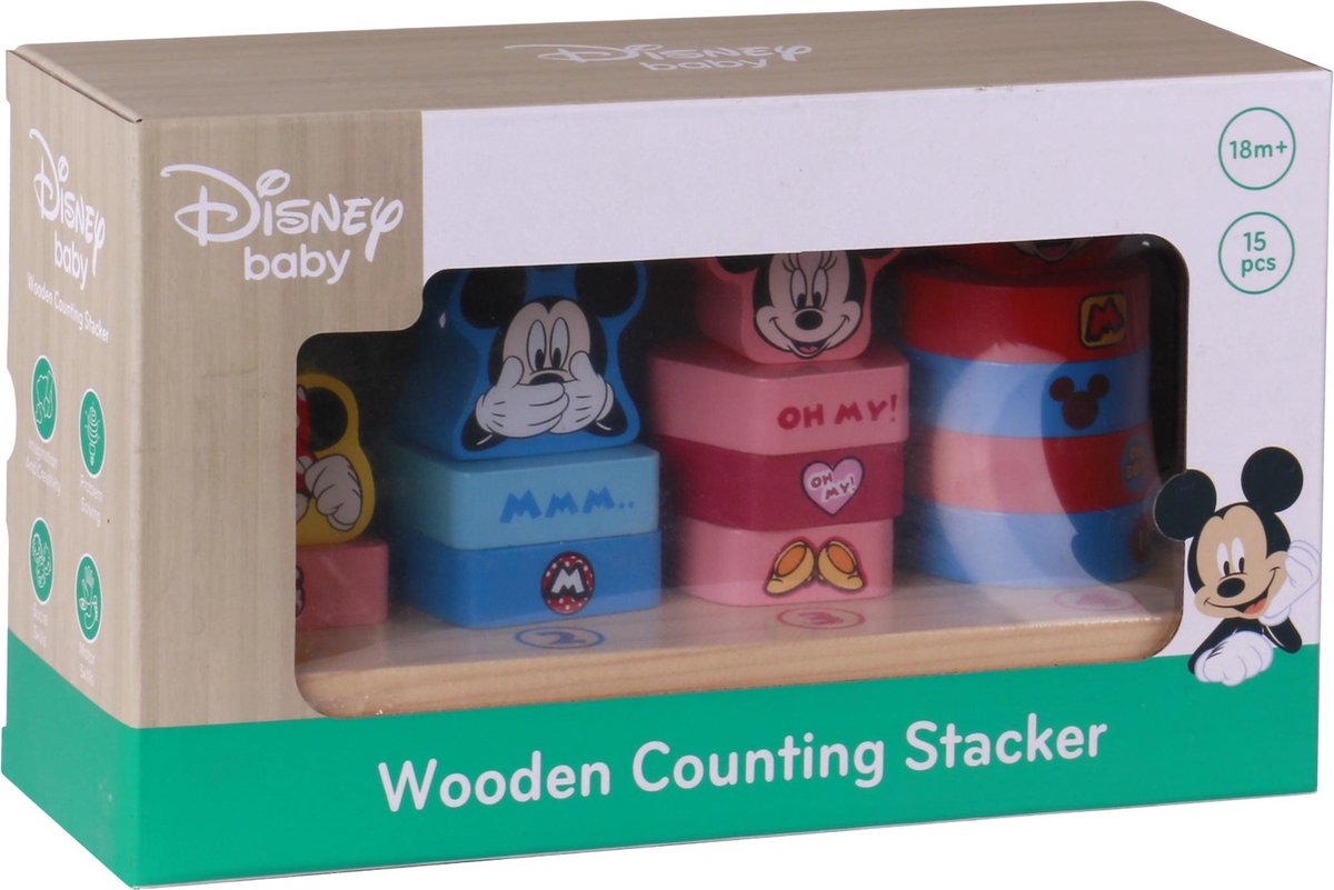 Disney Houten Tel- en Stapelspel TY010