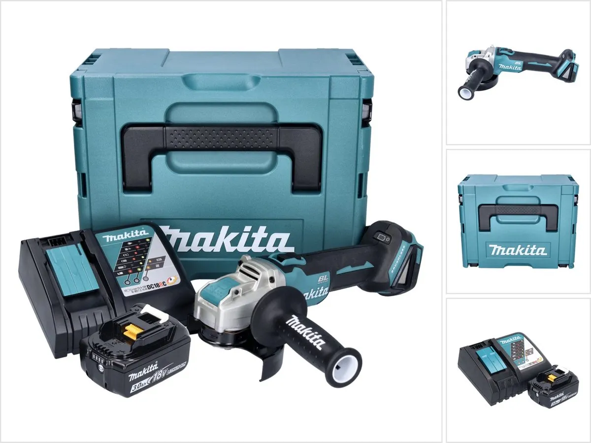 Makita DGA 521 RF1X1J Haakse Slijper 18V