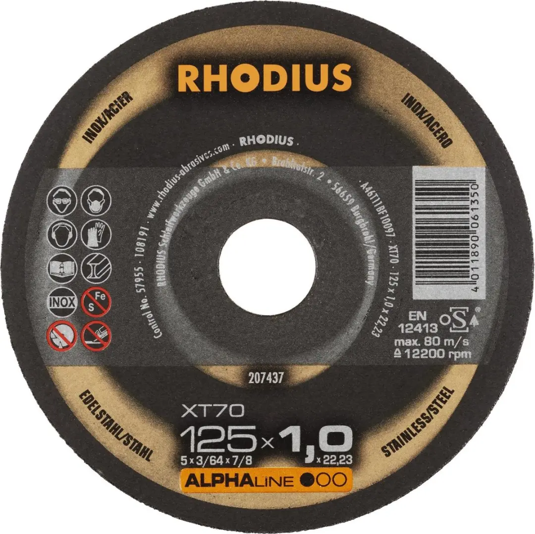 Rhodius Alpha Power Doorslijpschijven 125mm - 10 Stuks