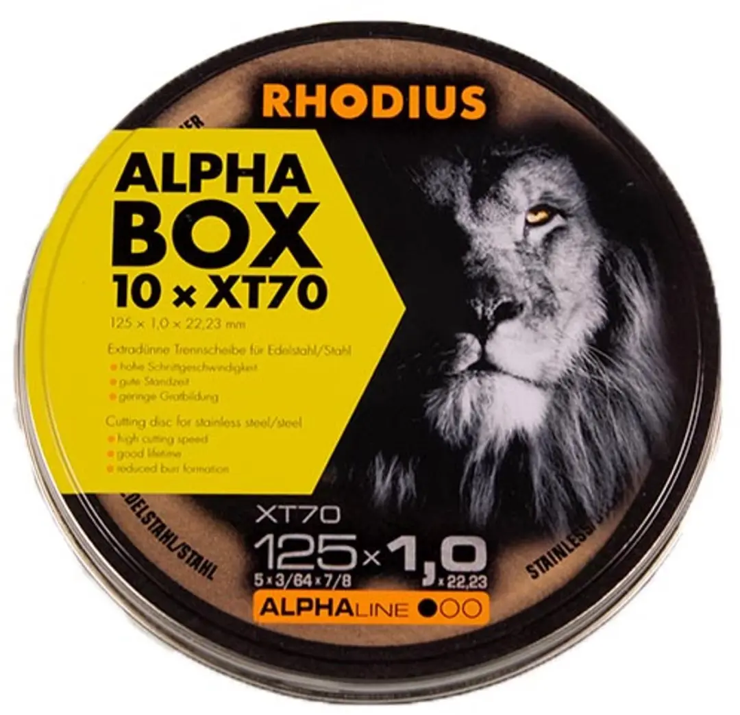 Rhodius Alpha Power Doorslijpschijven 125mm - 10 Stuks - afbeelding 6 van 6