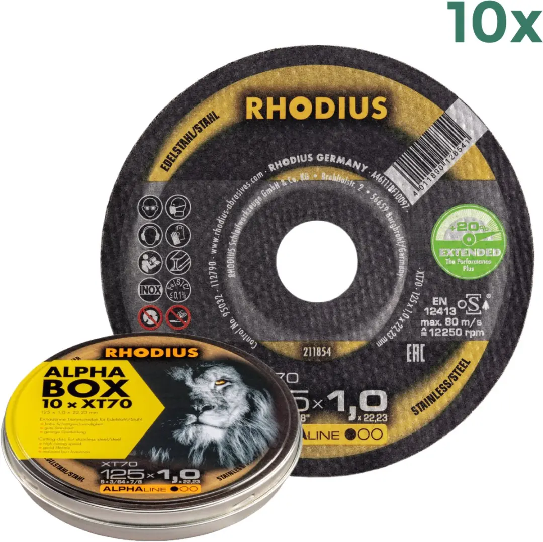 Rhodius Alpha Power Doorslijpschijven 125mm