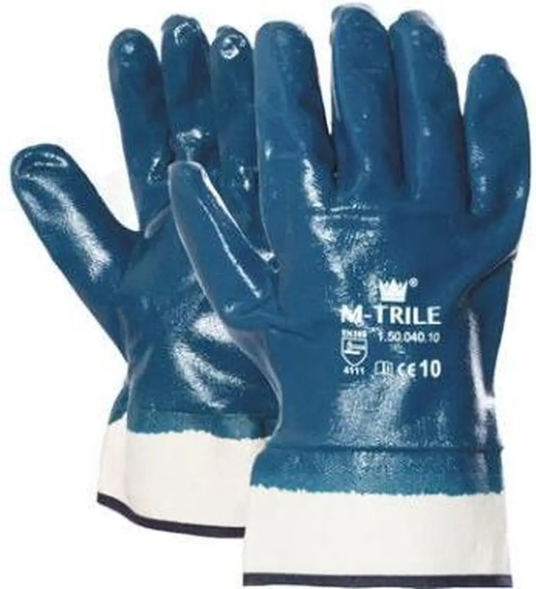 Oxxa NBR M-Trile 50-040 Handschoen M9 - Blauw/Wit