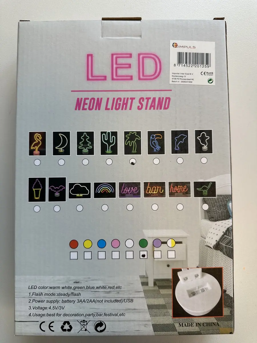 Impuls LED Palmboom Nachtlamp Groen