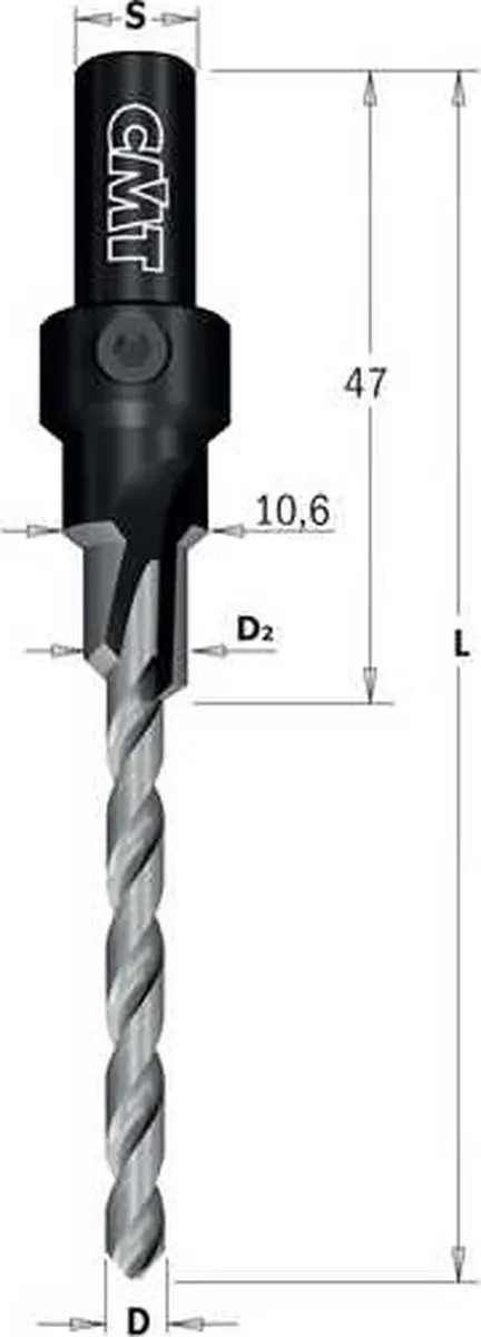 CMT Trappenboor Verzinker 4.2mm CMT-515.042.31 - Hout