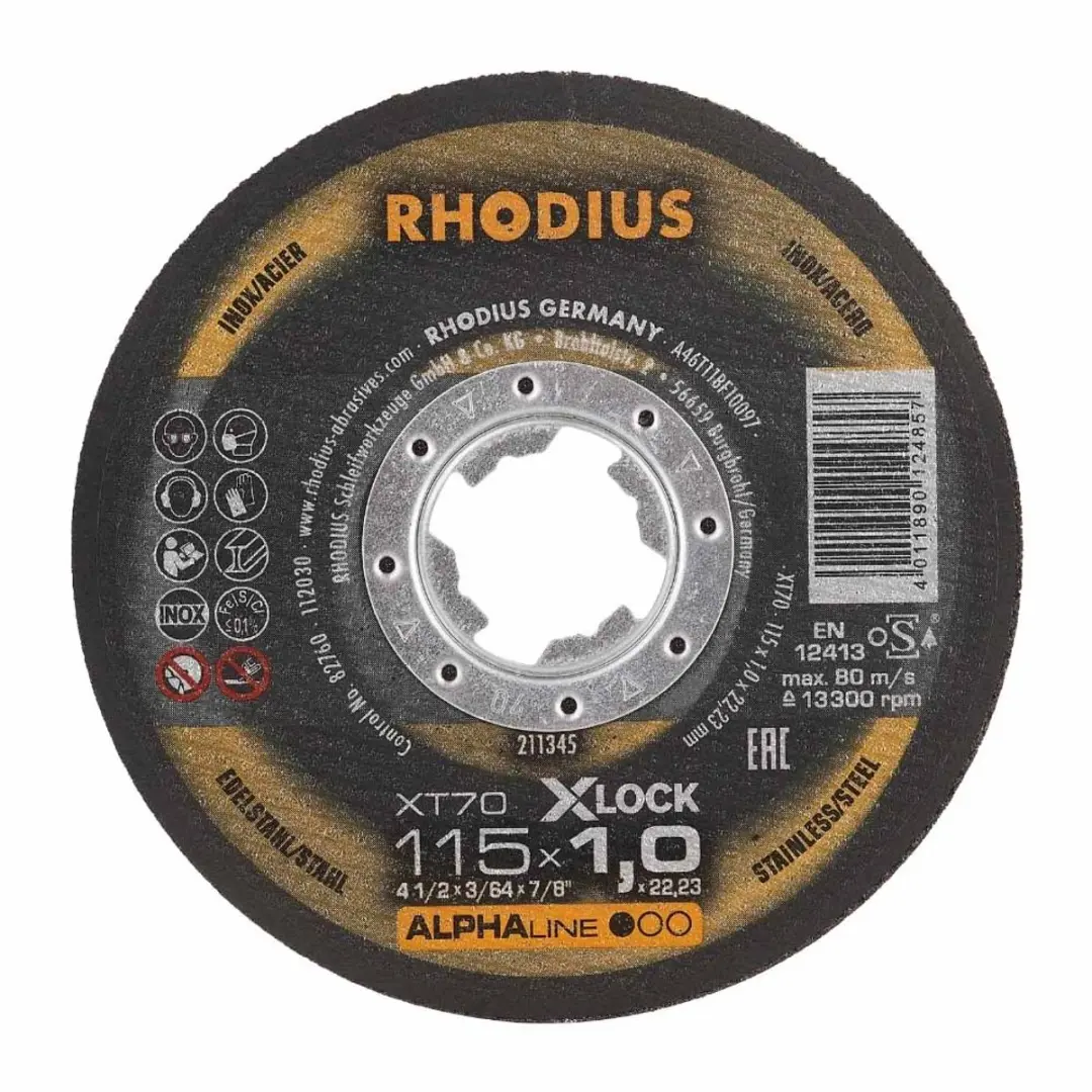 Rhodius Core XT70 Doorslijpschijf Inox 115mm