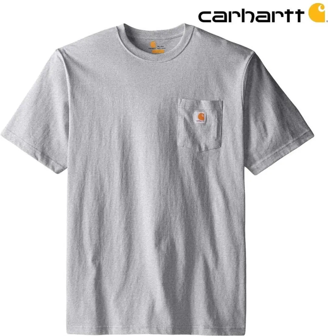 Carhartt K87 Pocket T-Shirt Heren - XS - Heather Grey