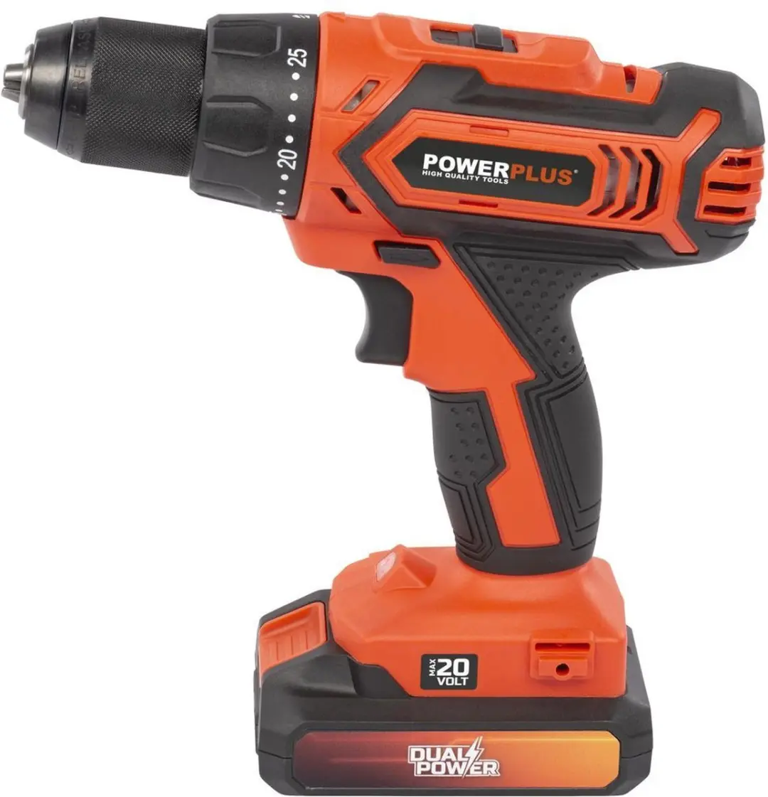 Powerplus POWDP15300 Accuboormachine 20V - 2 snelheden - 30mm hout