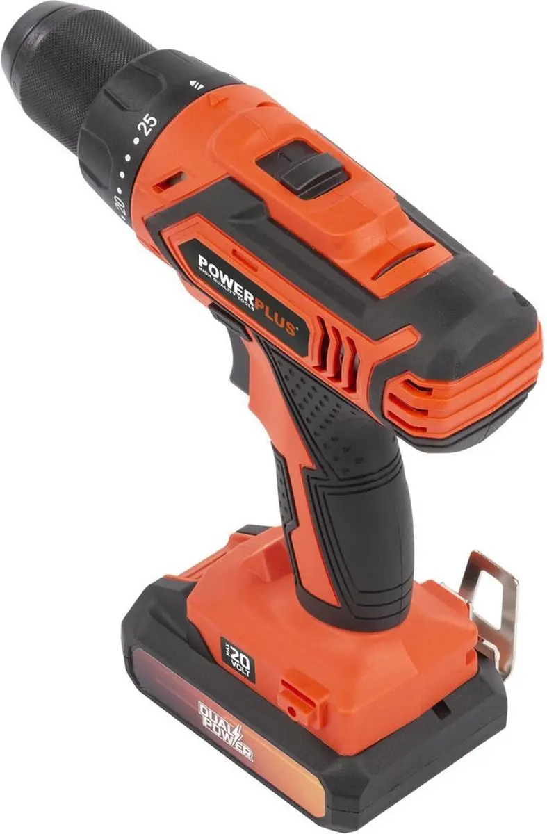 Powerplus POWDP15300 Accuboormachine 20V - 2 snelheden - 30mm hout