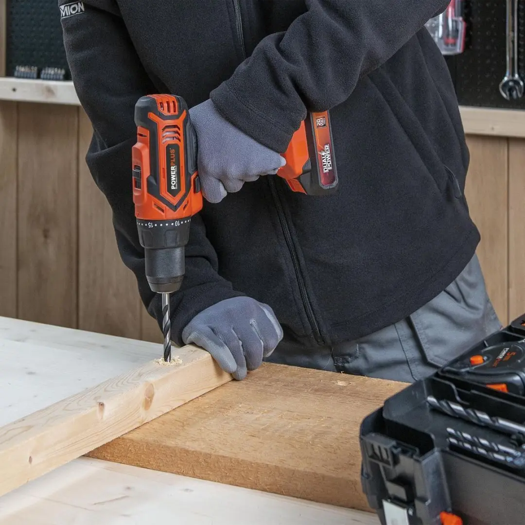 Powerplus POWDP15300 Accuboormachine 20V - 2 snelheden - 30mm hout - afbeelding 6 van 6