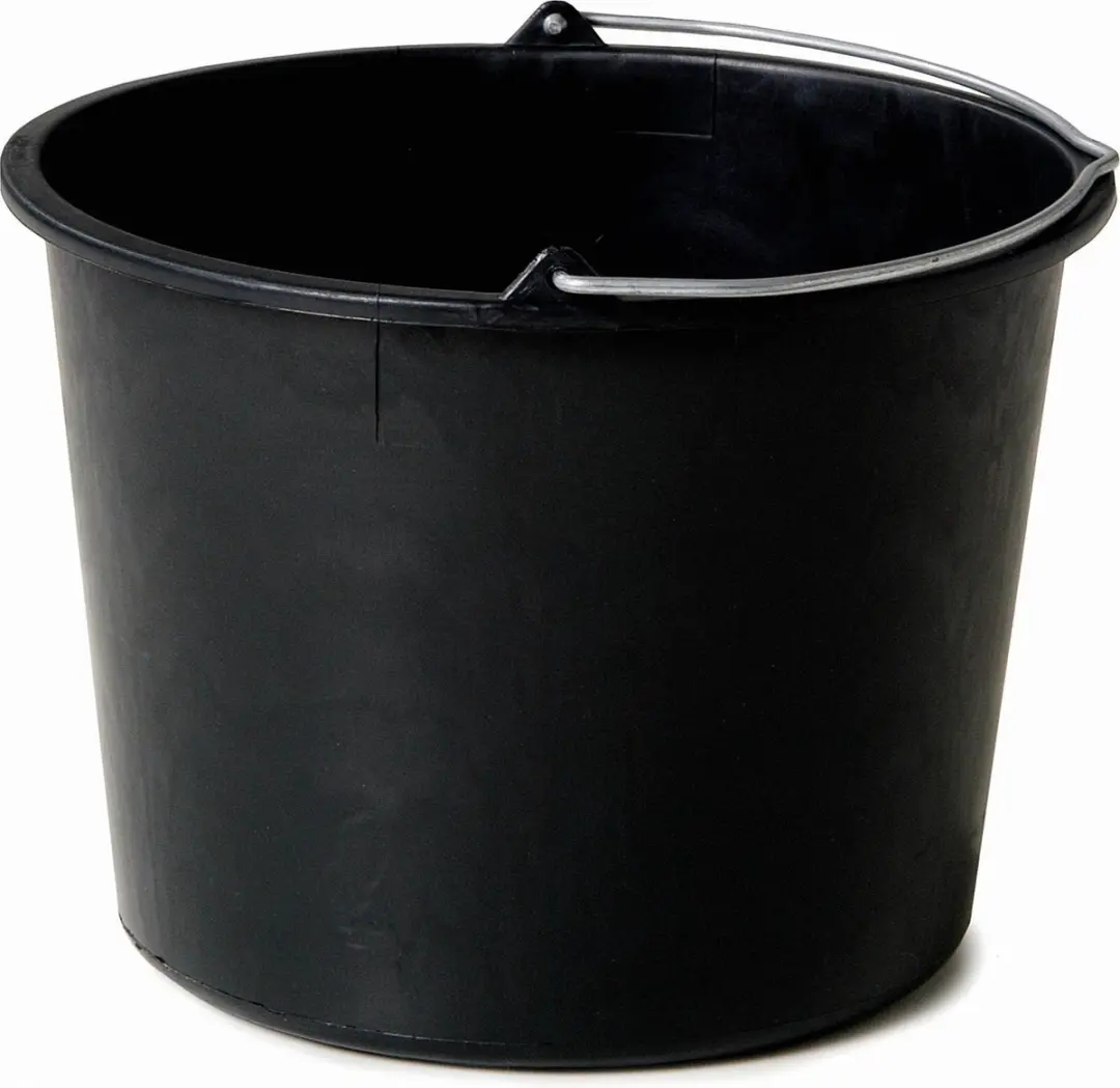 Gripline Bouwemmer 20L - Zwart