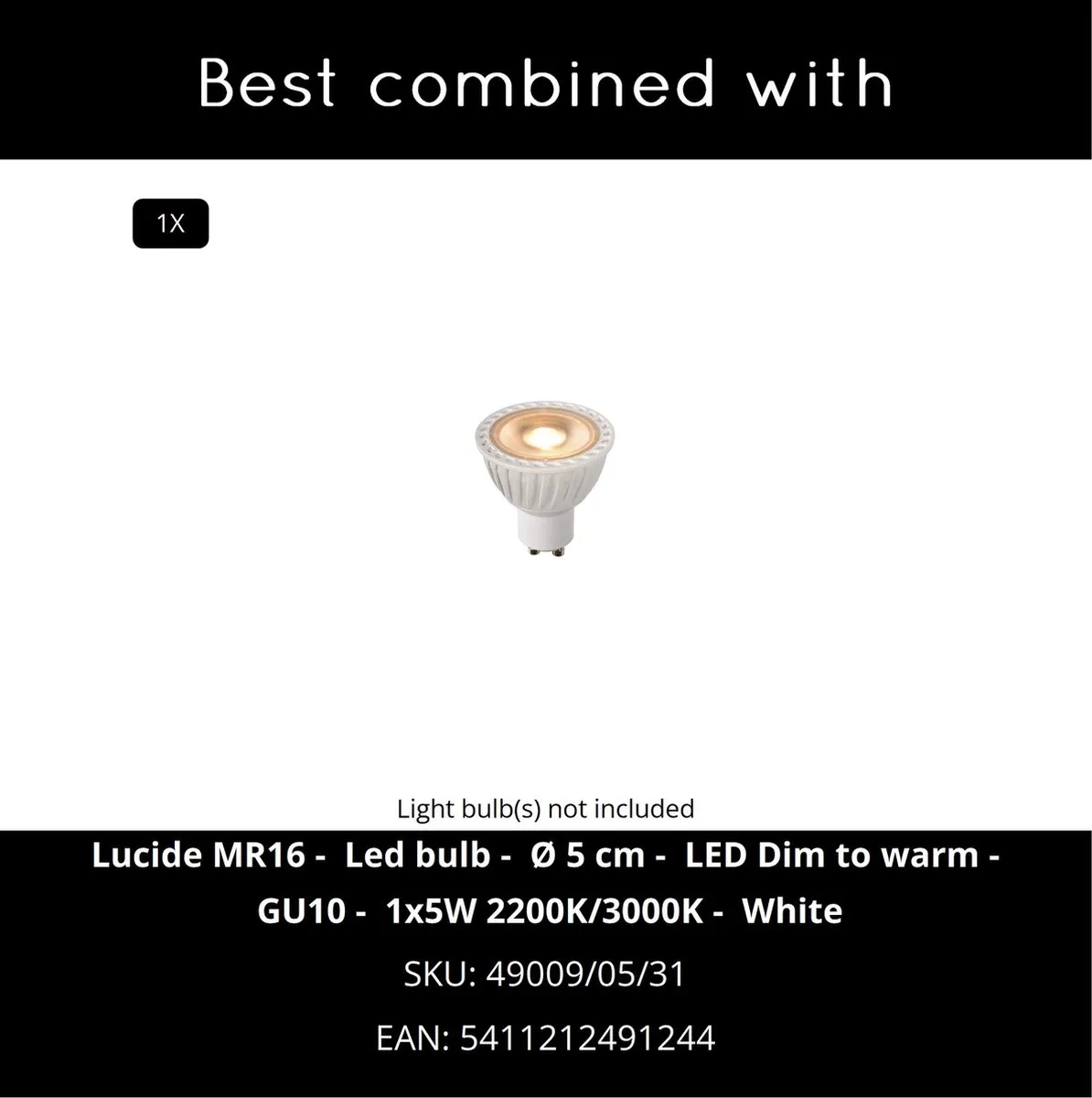 Lucide Trimless Inbouwspot GU10 - Wit