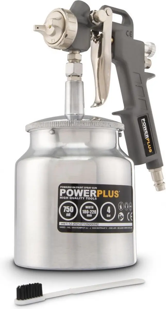 Powerplus POWAIR0106 Pneumatisch Verfpistool 750ml