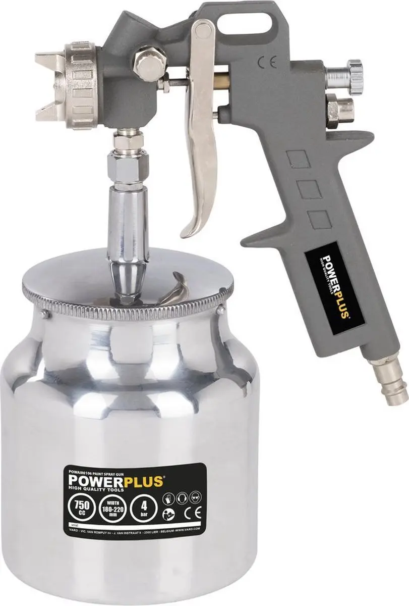 Powerplus POWAIR0106 Pneumatisch Verfpistool 750ml