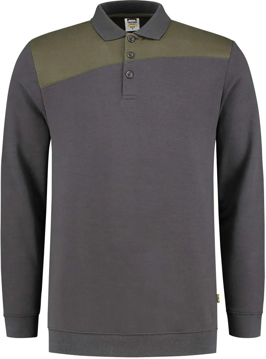Tricorp 302004 Polosweater - Bicolor Inkt/Turquoise - XL