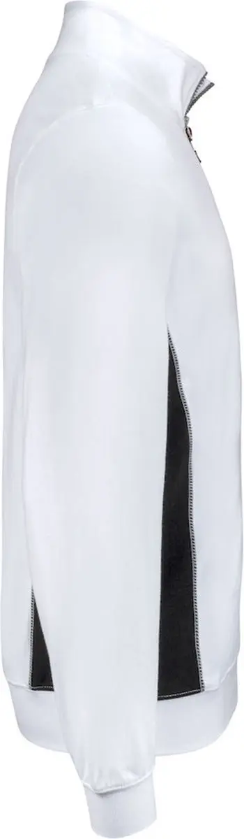 Jobman 5401 Halfzip Sweatshirt XL - Wit/Zwart