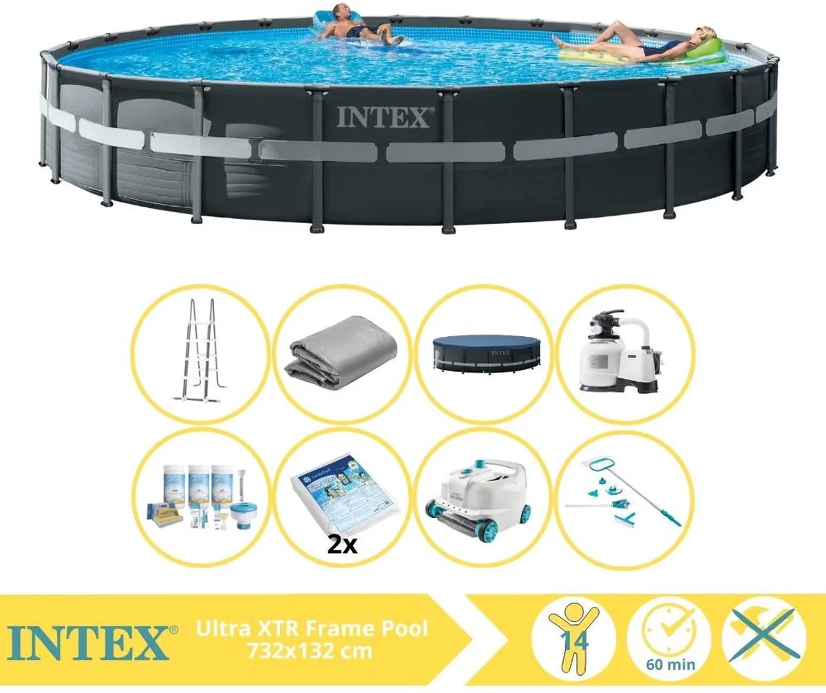 Intex Ultra XTR Frame 26340GN Opzetzwembad 732x132cm