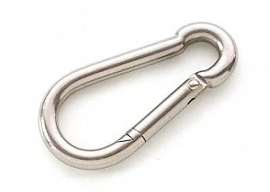 Dulimex Karabijnhaak 245-05I C-DIN 5299 RVS AISI 316 - 50x5mm - Zilverkleurig