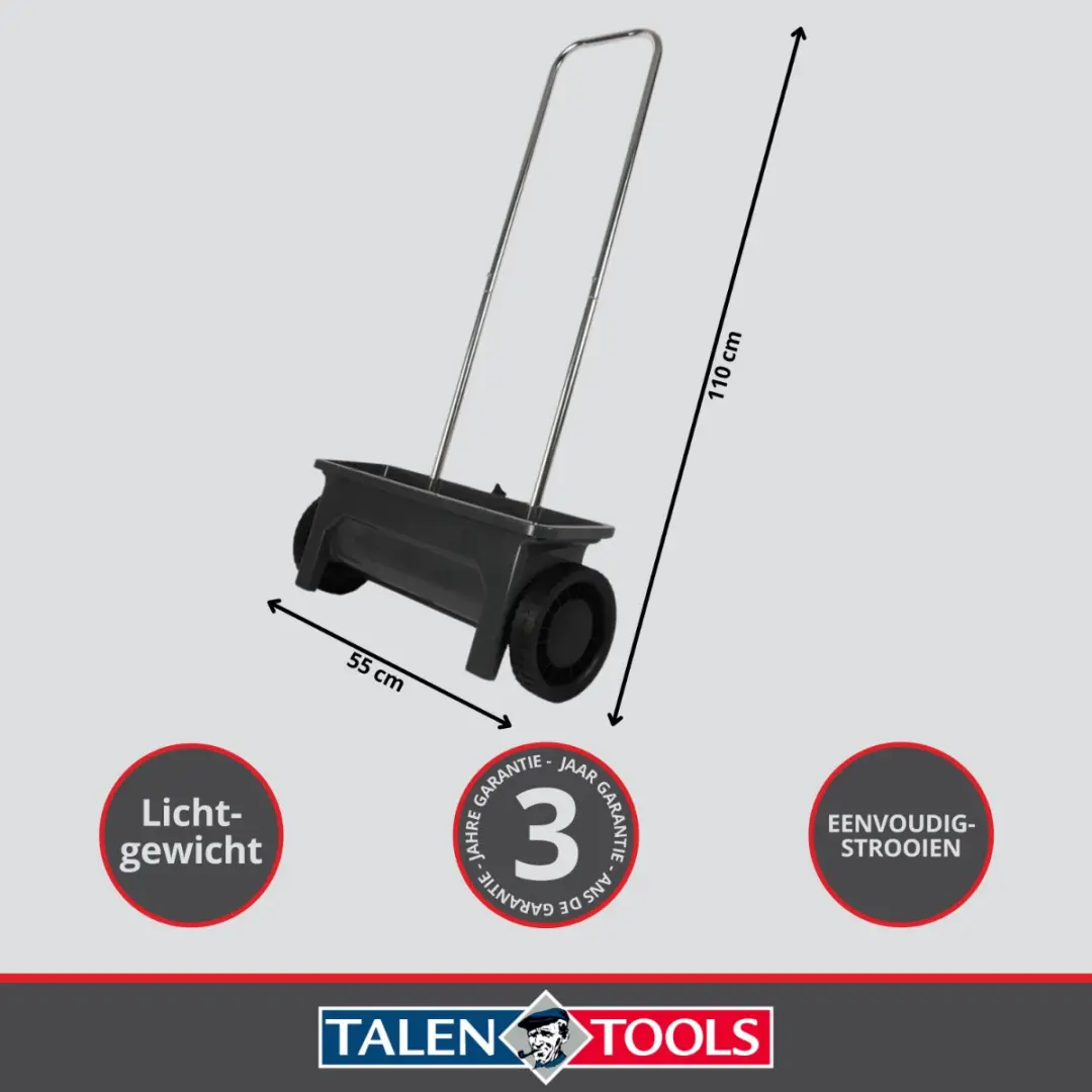 Talen Tools Strooiwagen 12L - Verstelbaar volume