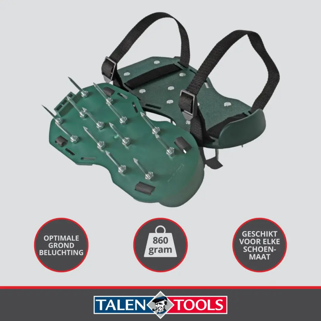 Talen Tools Gazonpriksandalen - Verticuteermachine - Verstelbaar