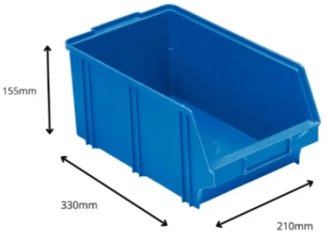 Erro Magazijnbak B4 - 210x330x155mm Blauw