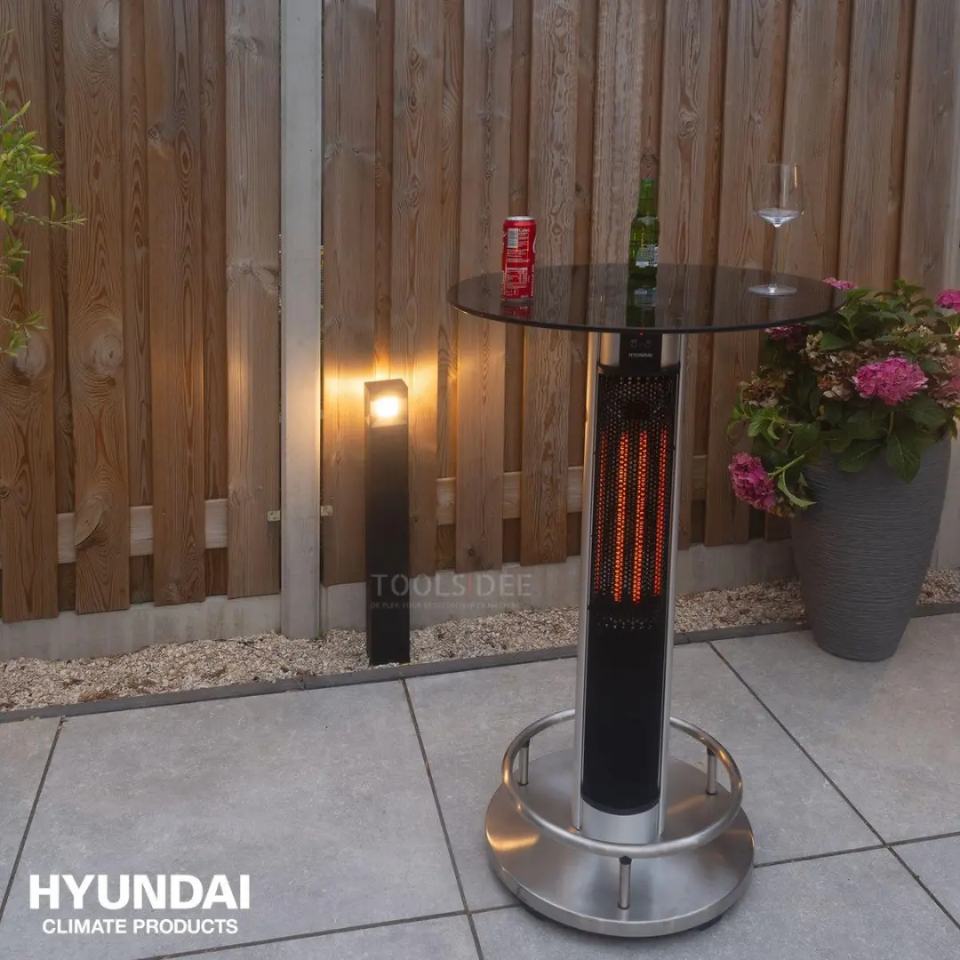 Hyundai Statafel 68821 Elektrisch Verwarmd - 1600W - 70x110cm - Infrarood - afbeelding 6 van 6