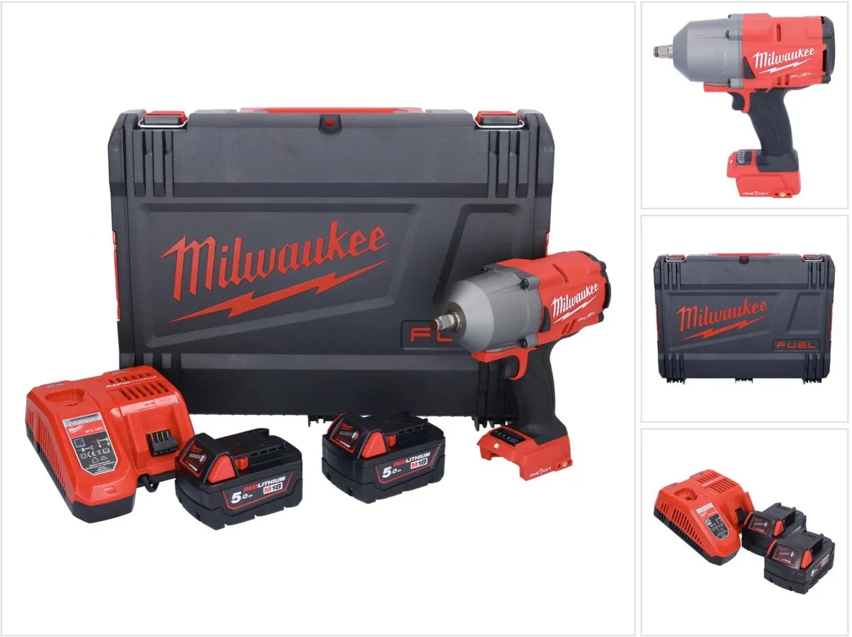 Milwaukee M18 ONEFHIWF12-502X Slagmoersleutel - 1898Nm - 1/2" - 2x 5.0Ah