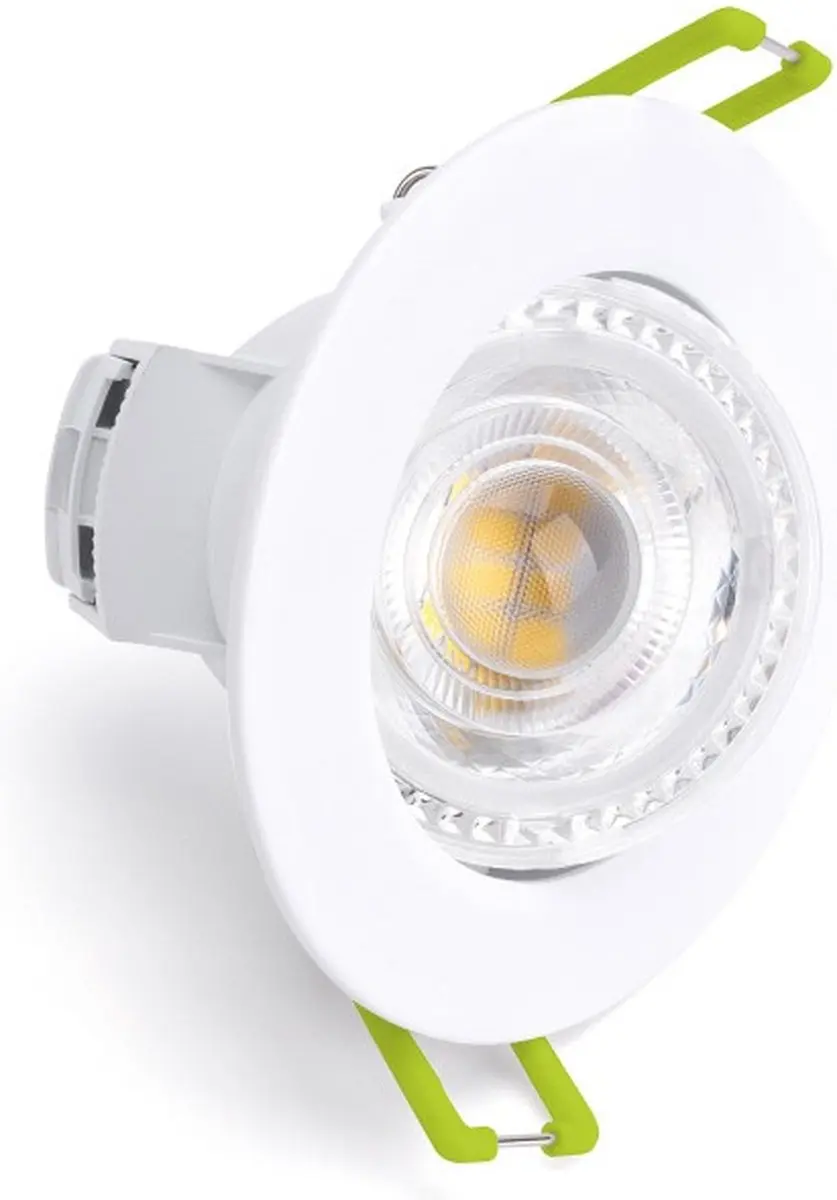 Integral LED Inbouwspot 5.5W 550lm Dim-to-warm IP44 - 8.7cm - Mat wit