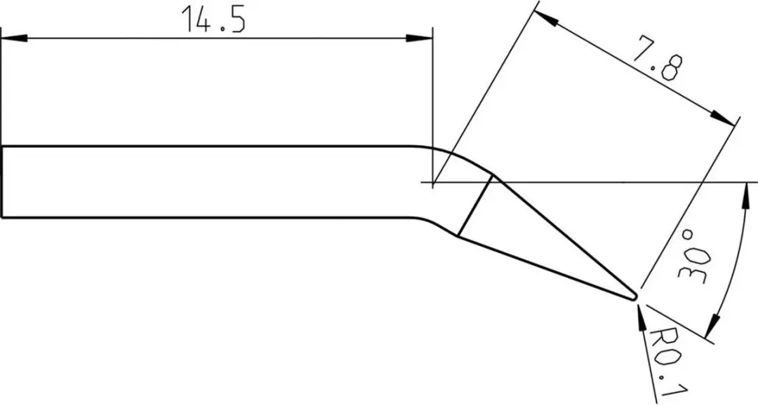 Weller RTP 002 C X Soldeerpunt - 0.2mm - 21.3mm