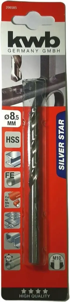 KWB HSS Silverstar Metaalboor 8,5mm