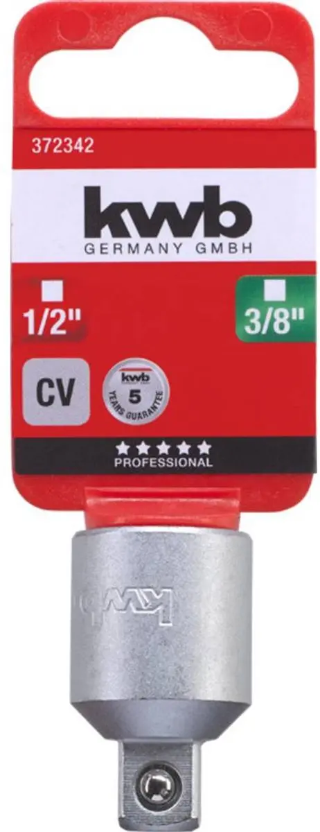 KWB Verloopstuk Aandrijving 1/2" (12.5 mm) - 1 Stuk