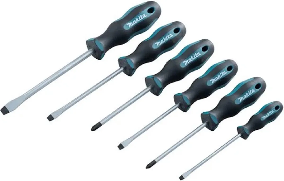 Makita E-10506 Schroevendraaierset 6-delig - Blauw/Zwart