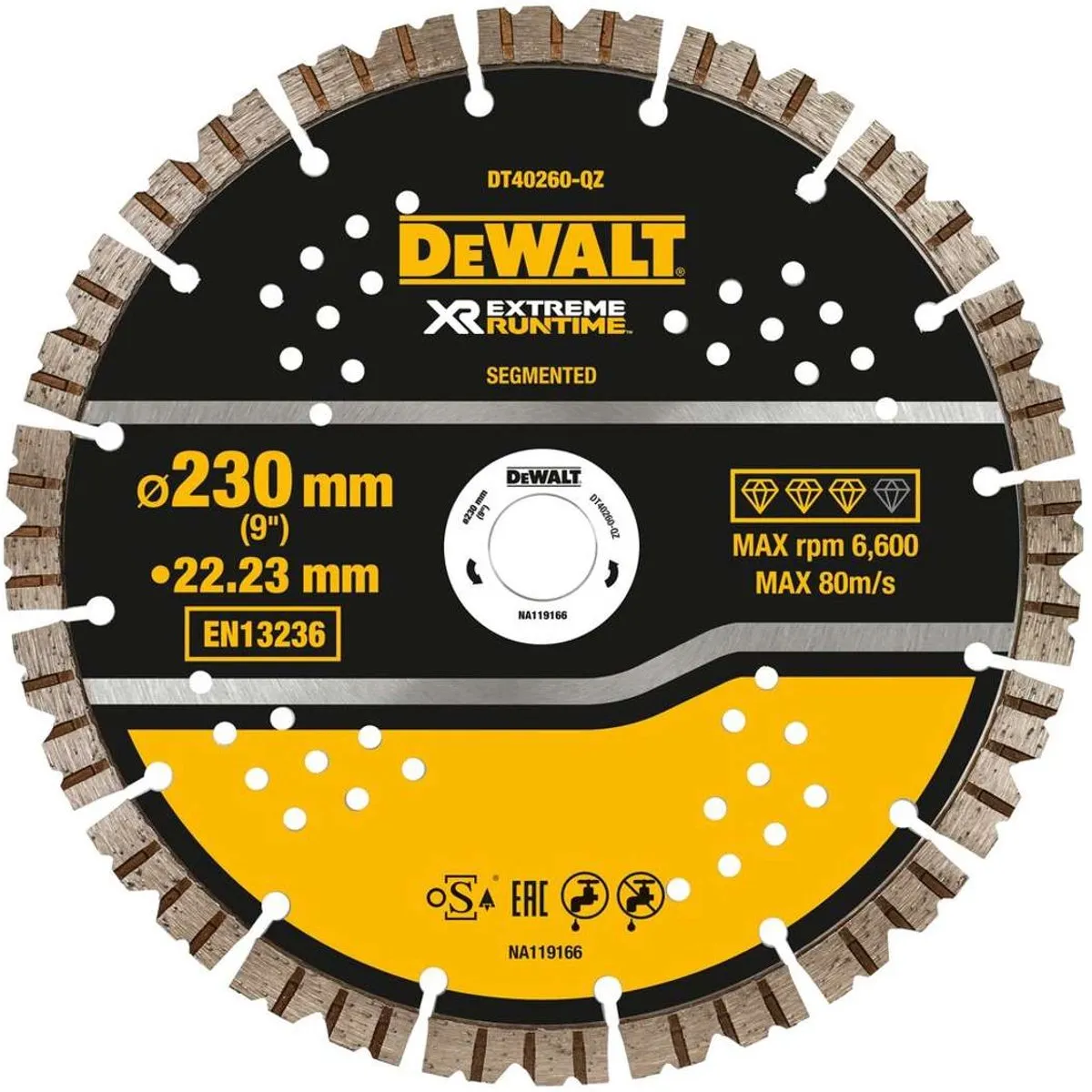 DeWalt DT40260 Diamantzaagblad 230x22,23mm - Beton