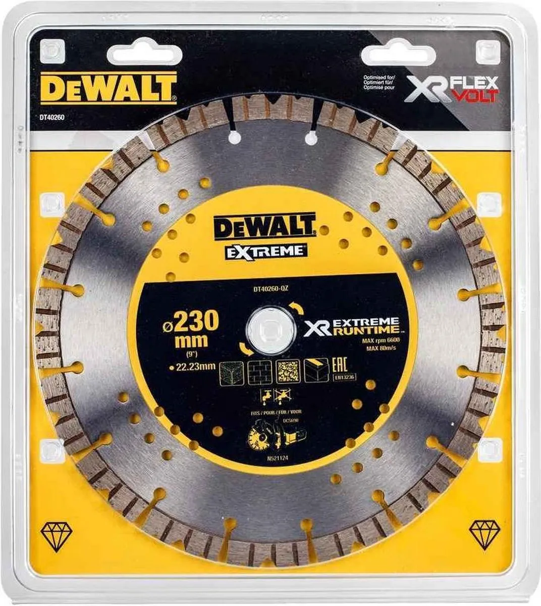 DeWalt DT40260 Diamantzaagblad 230x22,23mm