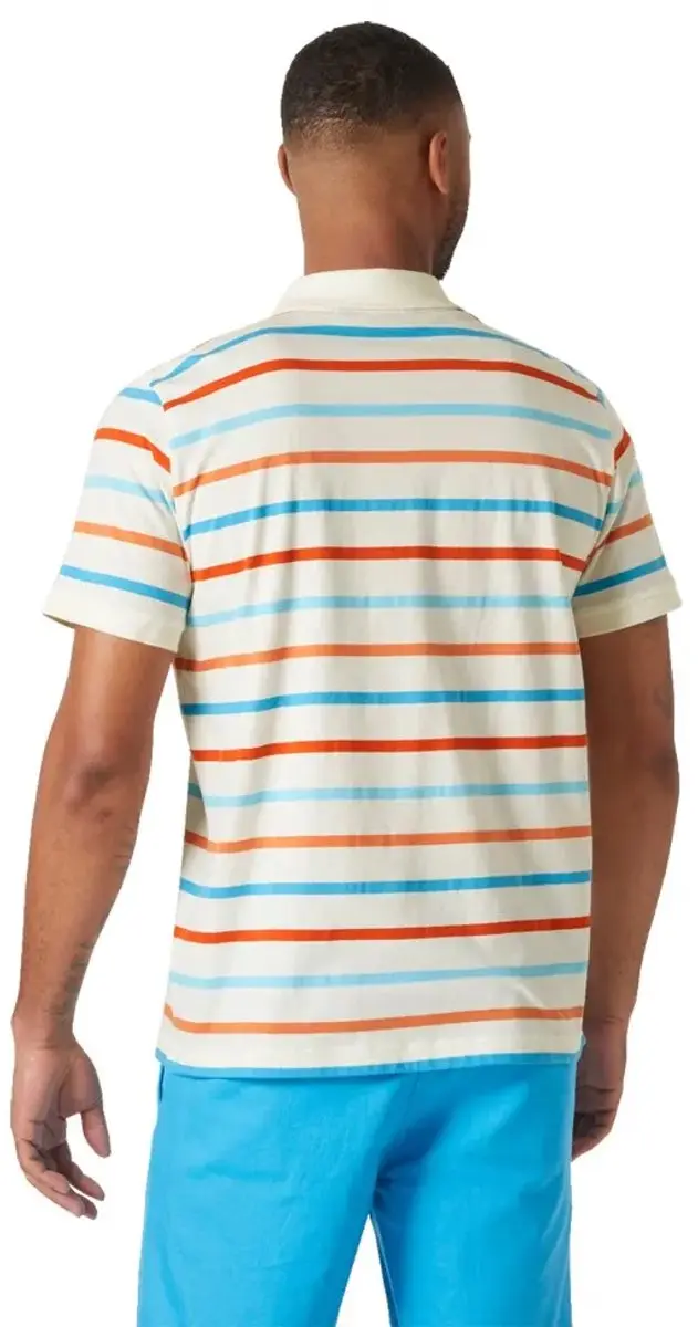 Helly Hansen Newport 2.0 Poloshirt - S - Snow Multistripe