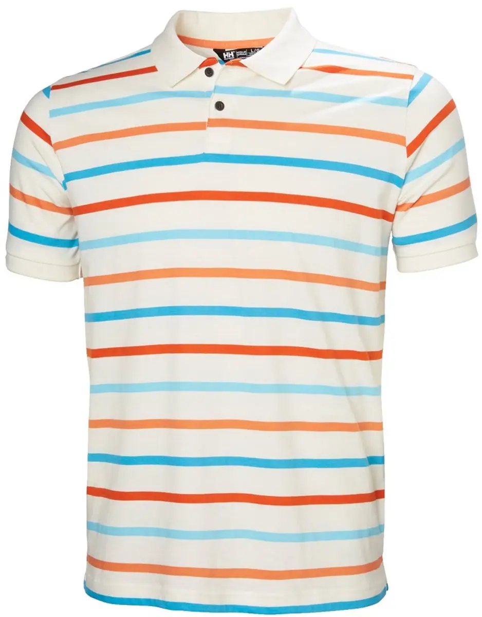 Helly Hansen Newport 2.0 Poloshirt - S - Snow Multistripe